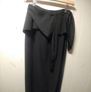 Vintage Louis Vuitton Paris Ruffled Slit Skirt